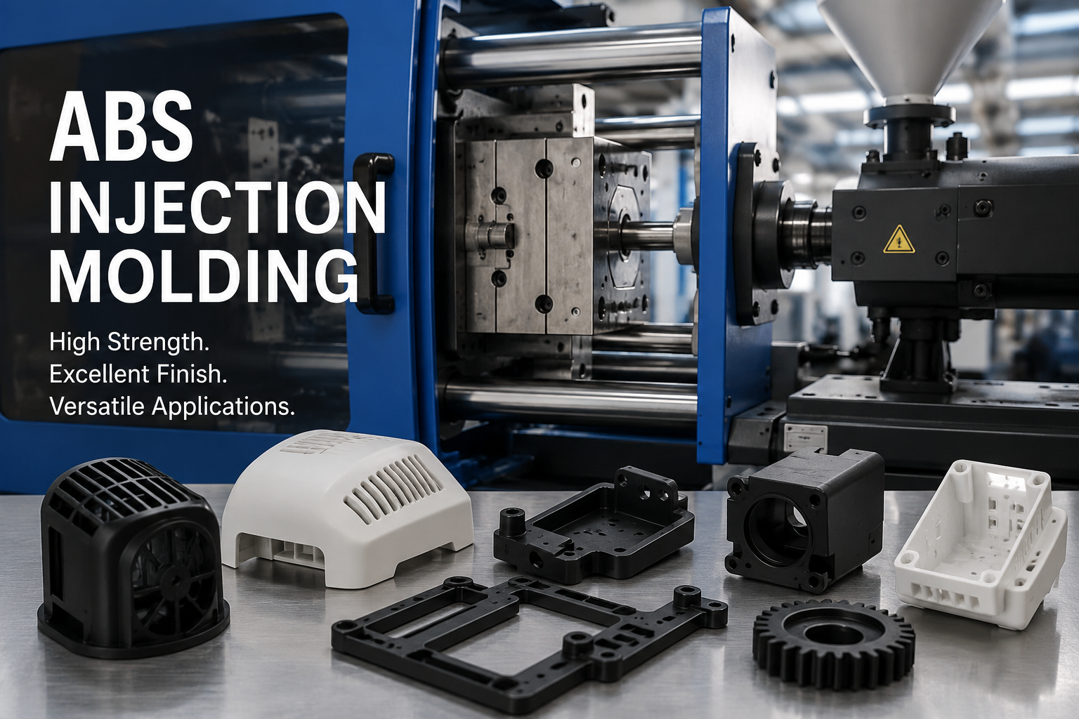 ABS injection molding machine manufacturing ABS plastic components
