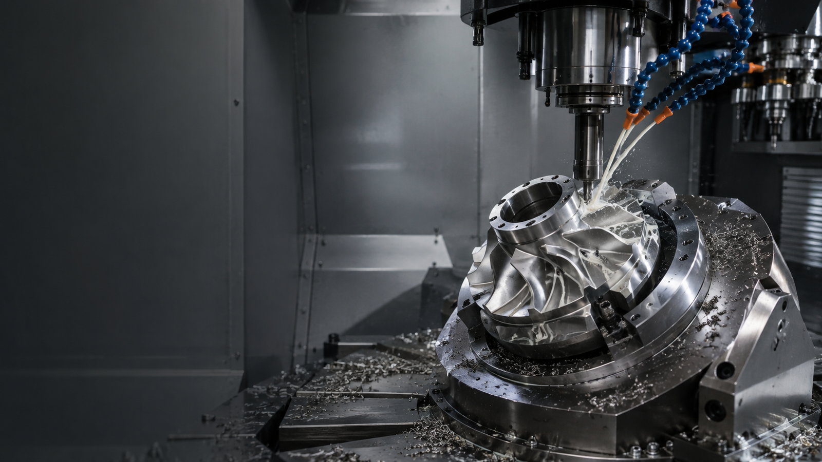 5-axis CNC machining of precision Inconel 718 component