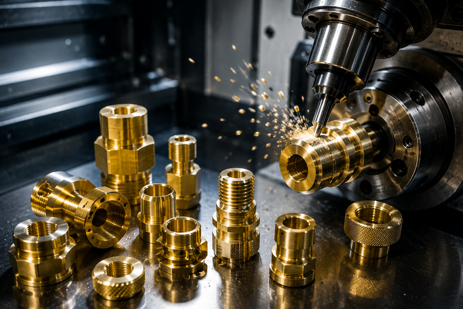 Brass CNC machining and precision brass components