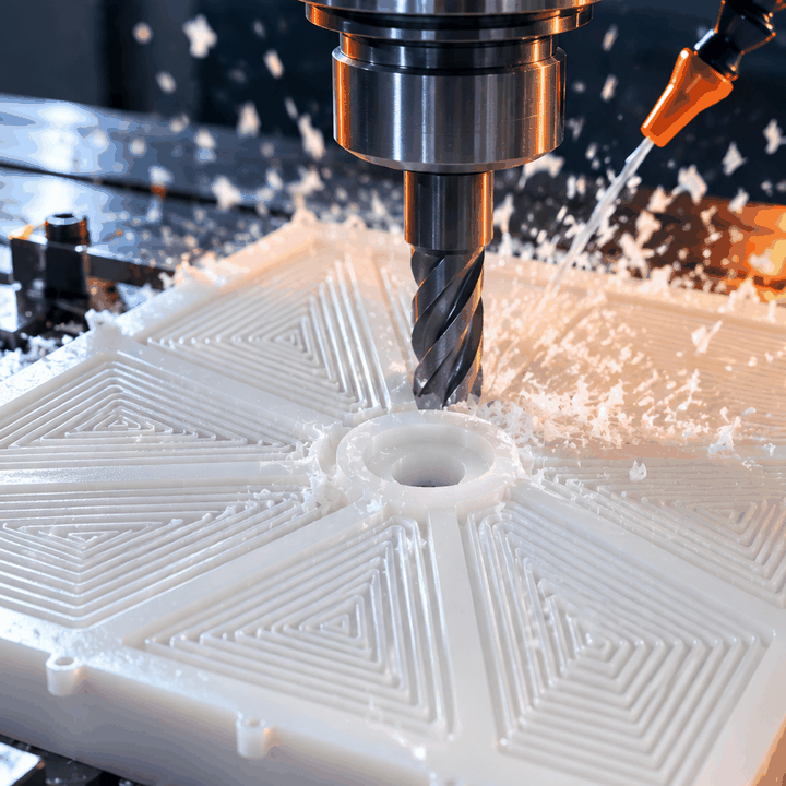 PP Homopolymer Square Cassette engineering drawing for CNC machining medical device component